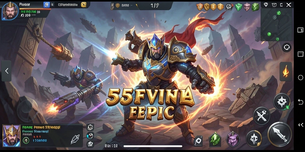 Tampilan gameplay strategis yang mendebarkan di 55FIVE.