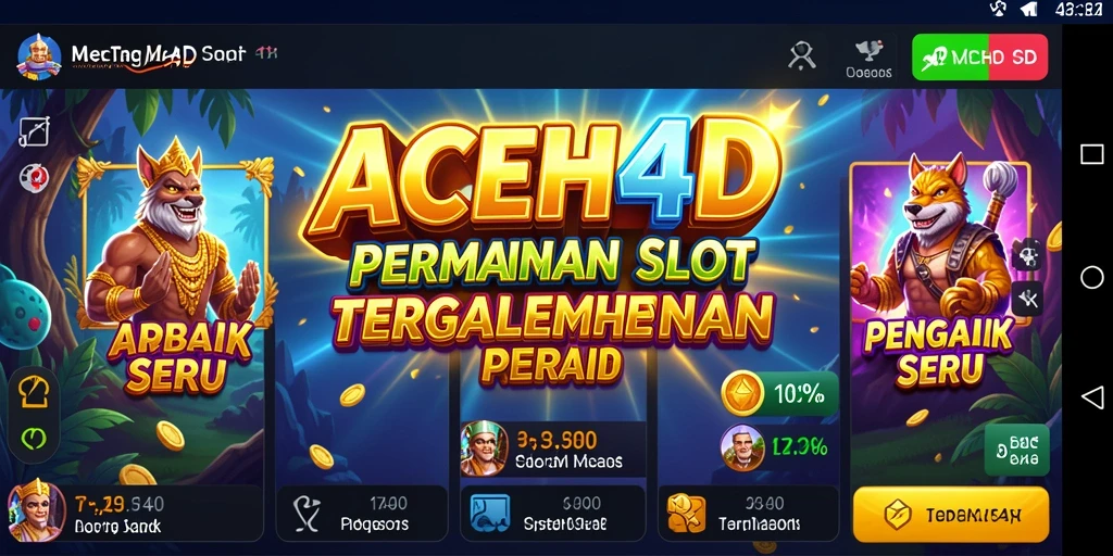 Tampilan gameplay ACEH4D yang seru dan menghibur.