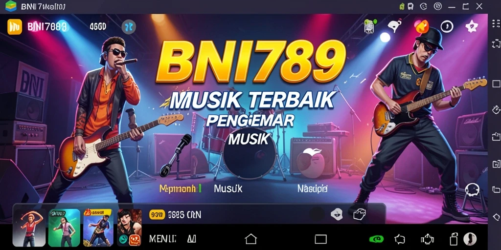 Tampilan gameplay BNI789 yang menarik dengan berbagai tantangan musik.