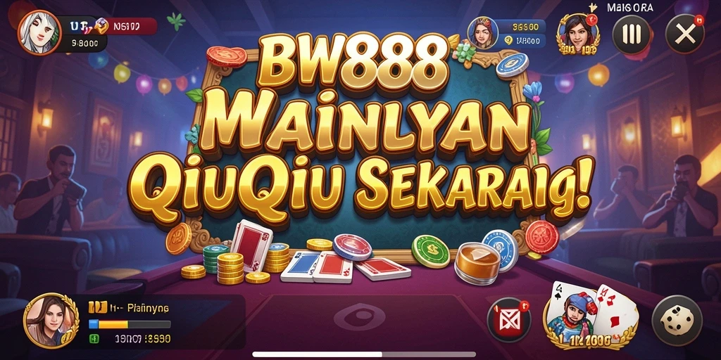 Screenshot utama BW888 menampilkan gameplay QiuQiu yang seru.