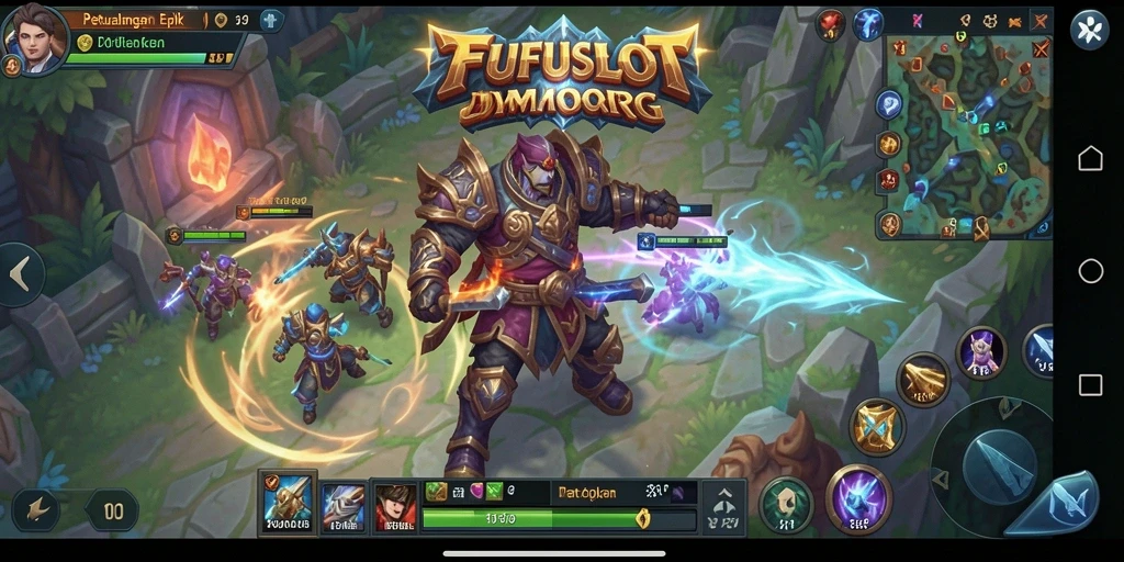 Gameplay seru FUFUSLOT yang penuh petualangan MMORPG.