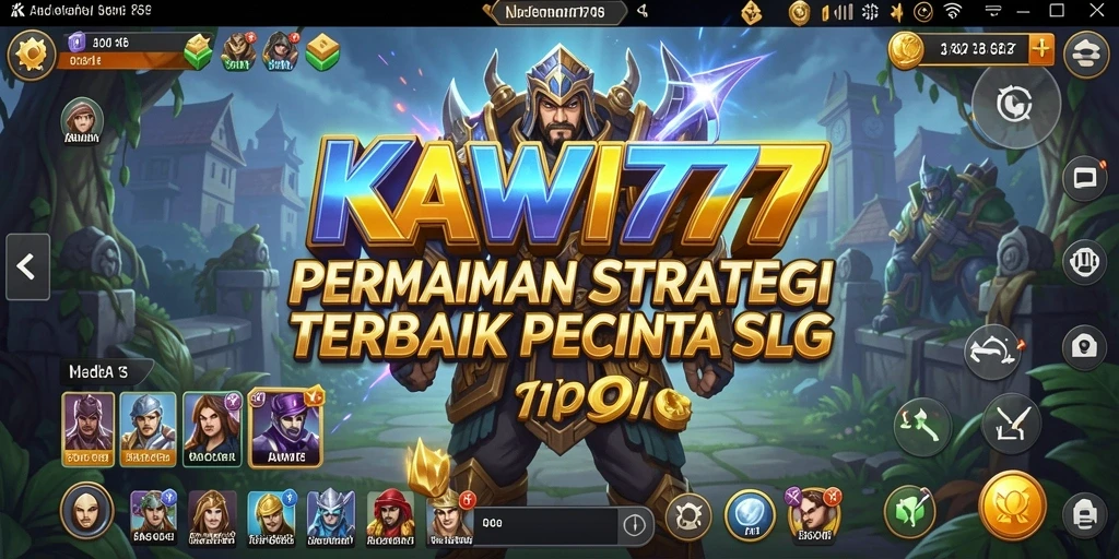 Screenshot utama KAWI777 menampilkan gameplay SLG yang mendebarkan.