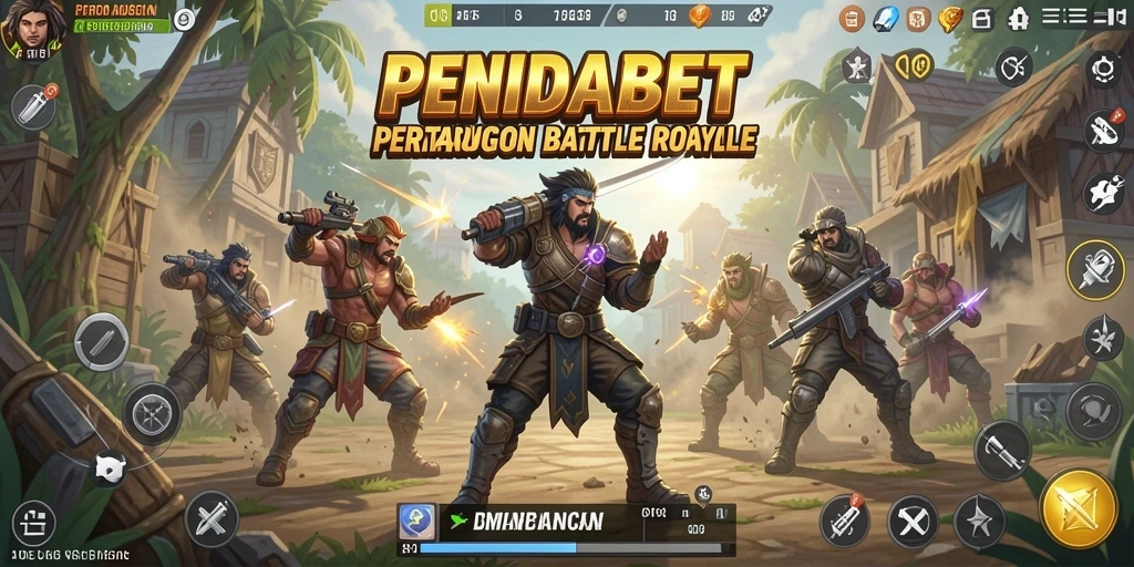 Tangkapan layar PENIDABET menampilkan aksi seru dalam pertempuran Battle Royale.