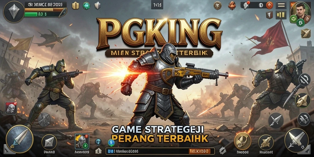 Tangkapan layar menampilkan aksi strategis dalam PGKING saat membangun kerajaan.
