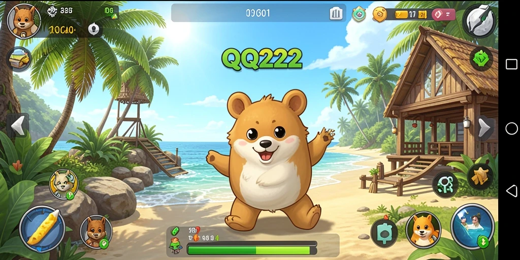 Screenshot utama QQ222 menunjukkan gameplay yang menarik dan santai.