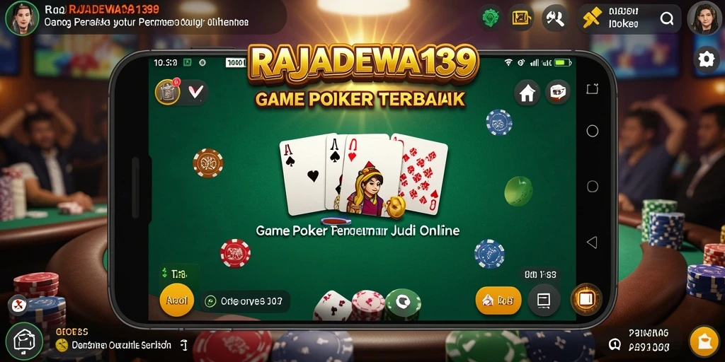 Tampilan gameplay momen seru dalam permainan Poker RAJADEWA138.