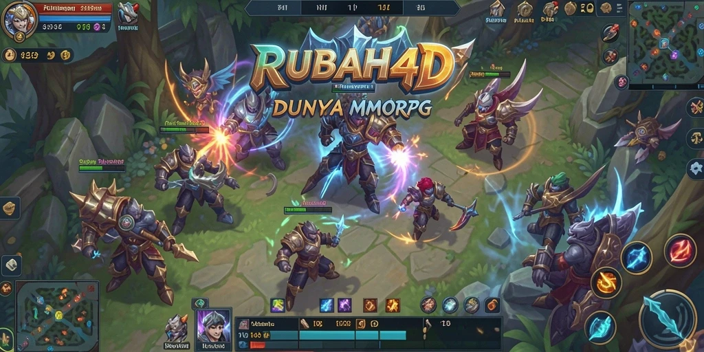 Tampilan gameplay RUBAH4D yang menampilkan pertempuran epik dan eksplorasi dunia luas.