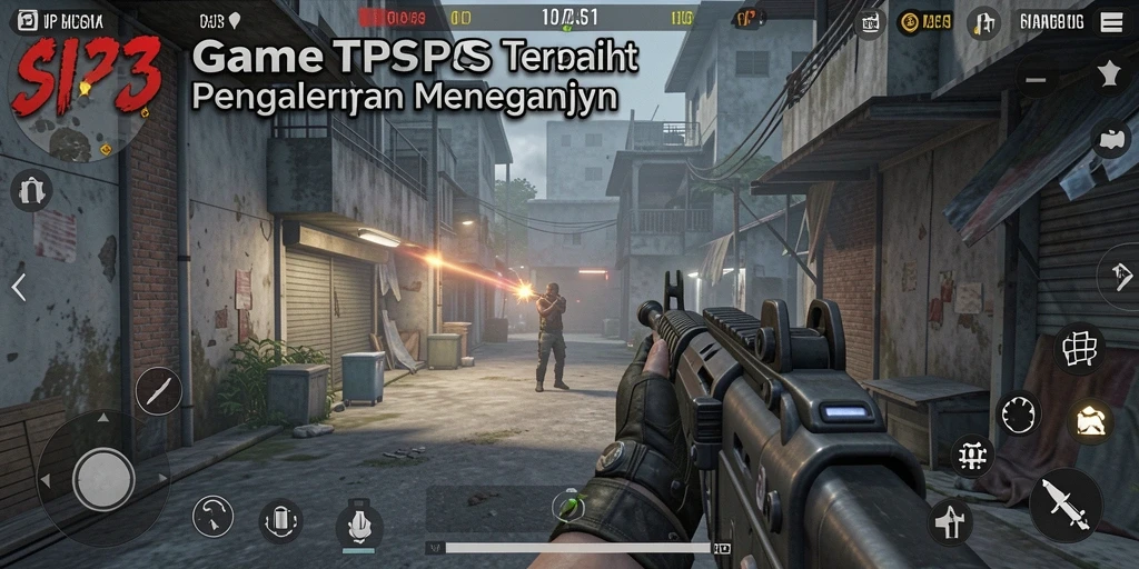 Tangkapan layar SIP33 menampilkan aksi pertempuran yang intens dalam gameplay TPS.