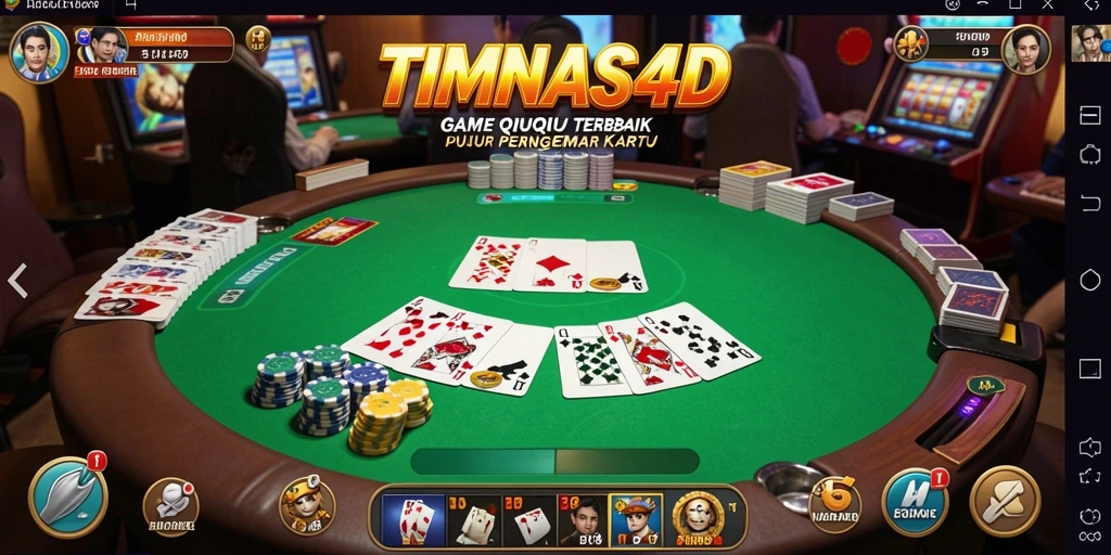 Screenshot gameplay TIMNAS4D yang menampilkan keseruan bermain QiuQiu.