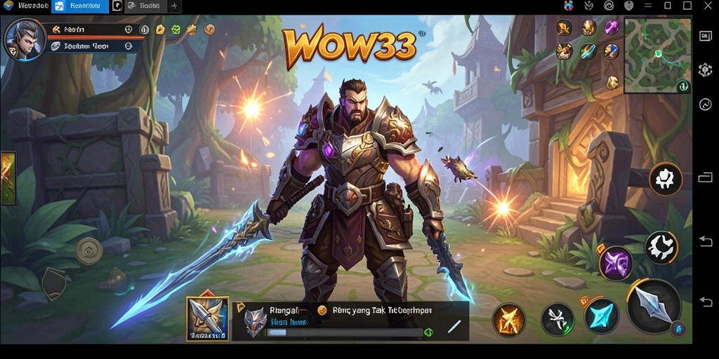 Tampilan gameplay <strong>WOW33</strong> yang menarik dengan aksi RPG seru.